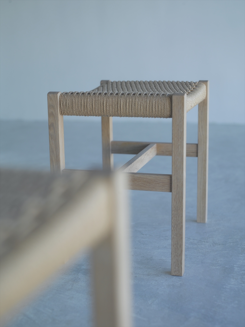 建彦木工/足利産楢材スツール【 栃木県 足利市 】 F7Z-710