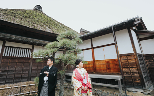 足利学校フォトウエディング利用券 ウェディング 和装 思い出 挙式 着付け 記念 F7Z-1620