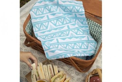 足利型染てぬぐい WATARASE 浅葱 F7Z-156