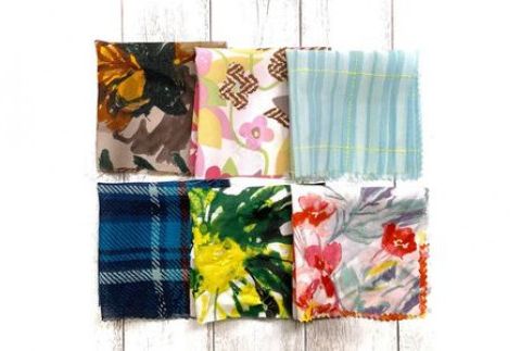 【定期便　３回】 ハギレの 「HAGIREs」　セットA 　20cm×20cm 15枚 (朝日染色株式会社） F7Z-336