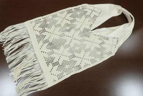 エコバッグ　スター柄　環境に優しいオーガニックコットン糸使用 F7Z-408