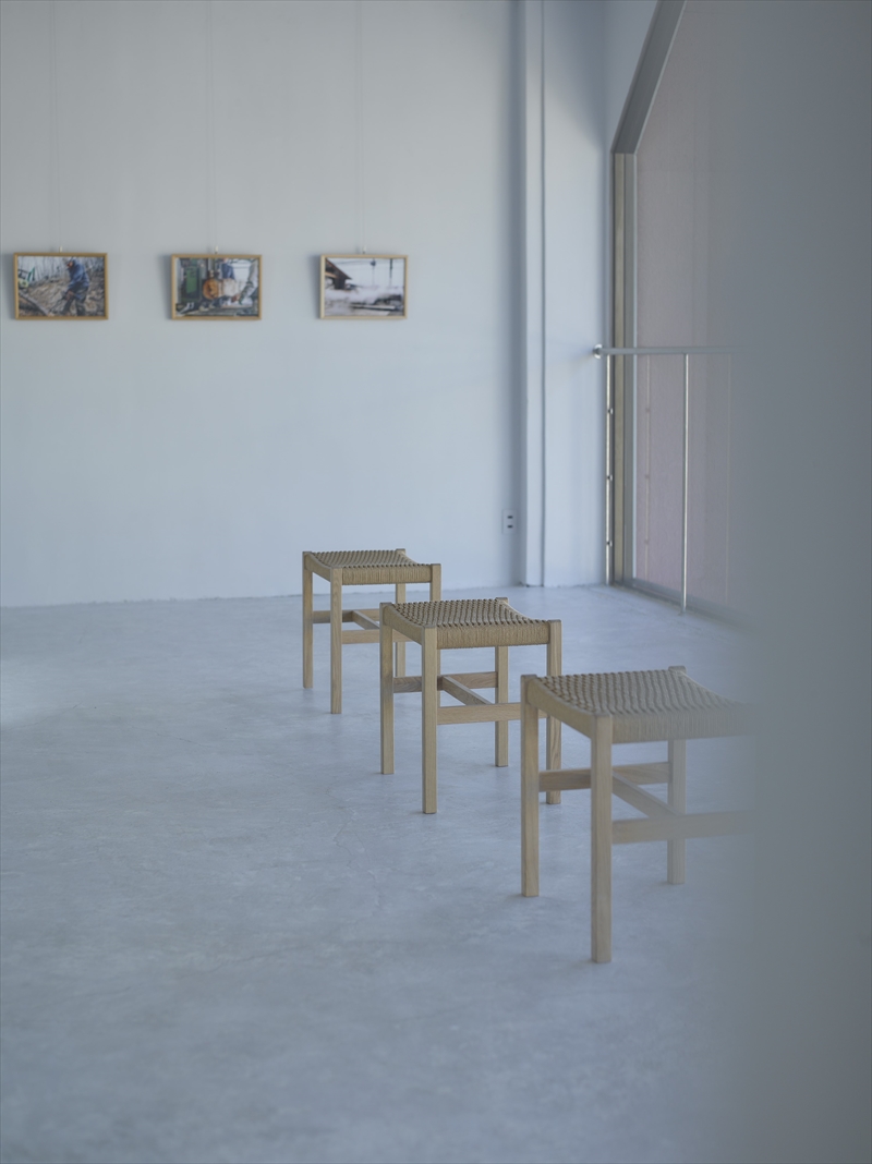 建彦木工/足利産楢材スツール【 栃木県 足利市 】 F7Z-710