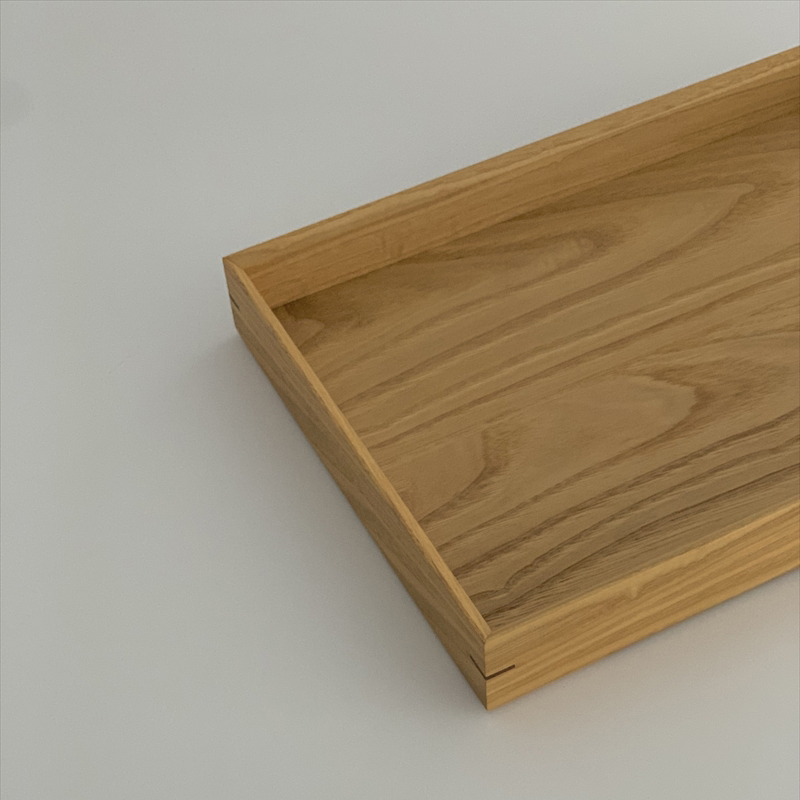 建彦木工/組む箱　（トレー特大）栗材【 栃木県 足利市 】 F7Z-714