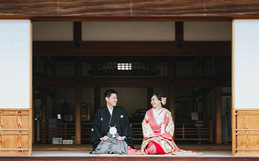 足利学校フォトウエディング利用券 ウェディング 和装 思い出 挙式 着付け 記念 F7Z-1620