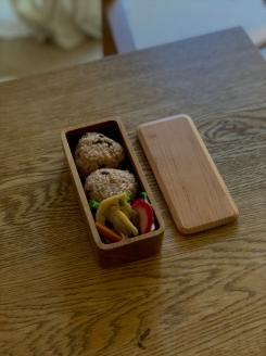 【山桜の弁当箱Lサイズ】職人の手により作られた最高級弁当箱　国産　建彦木工　600ml Lサイズ　【栃木県足利市】 F7Z-693