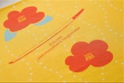 刀剣デザインハンカチ「TSUBAKI - 椿 -」 F7Z-352