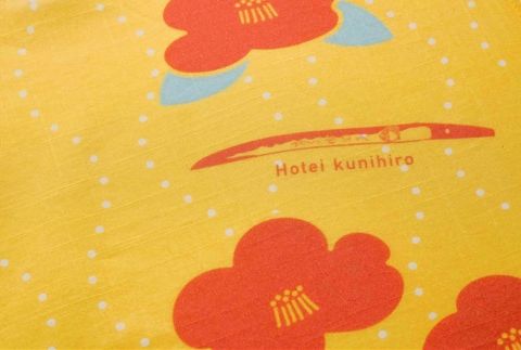 刀剣デザインハンカチ「TSUBAKI - 椿 -」 F7Z-352