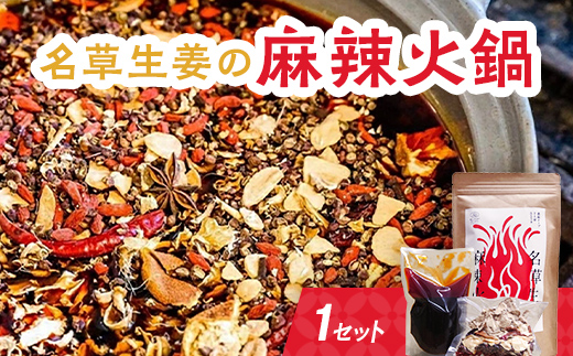 ＜あしかが輝き大使・薮崎シェフ＞ 名草生姜の麻辣火鍋 【濃縮タイプ】 2人前(355g)×1セット F7Z-179