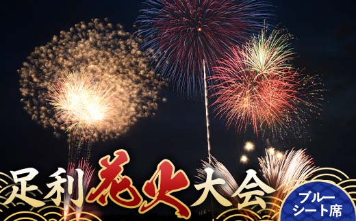 【2025年8月2日(土)】第109回足利花火大会 有料観覧券 ブルーシート席＜1区画＞ 8名定員 花火大会 花火 イベント 行事 夏 券 チケット ペア 家族 大人数 栃木県 足利市 F7Z-1402