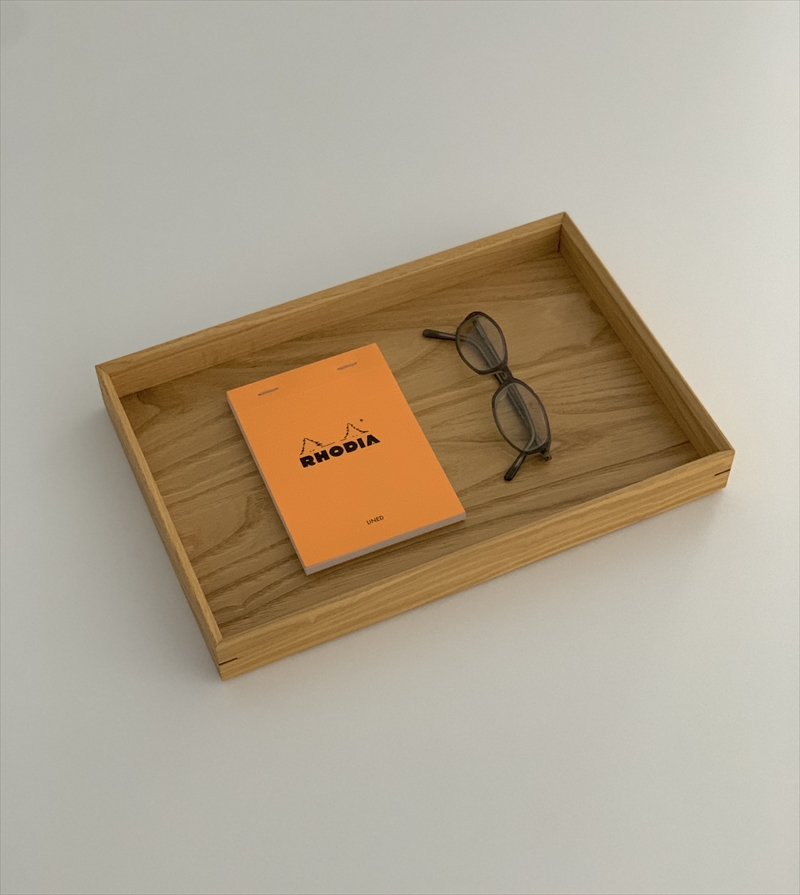 建彦木工/組む箱　（トレー特大）栗材【 栃木県 足利市 】 F7Z-714