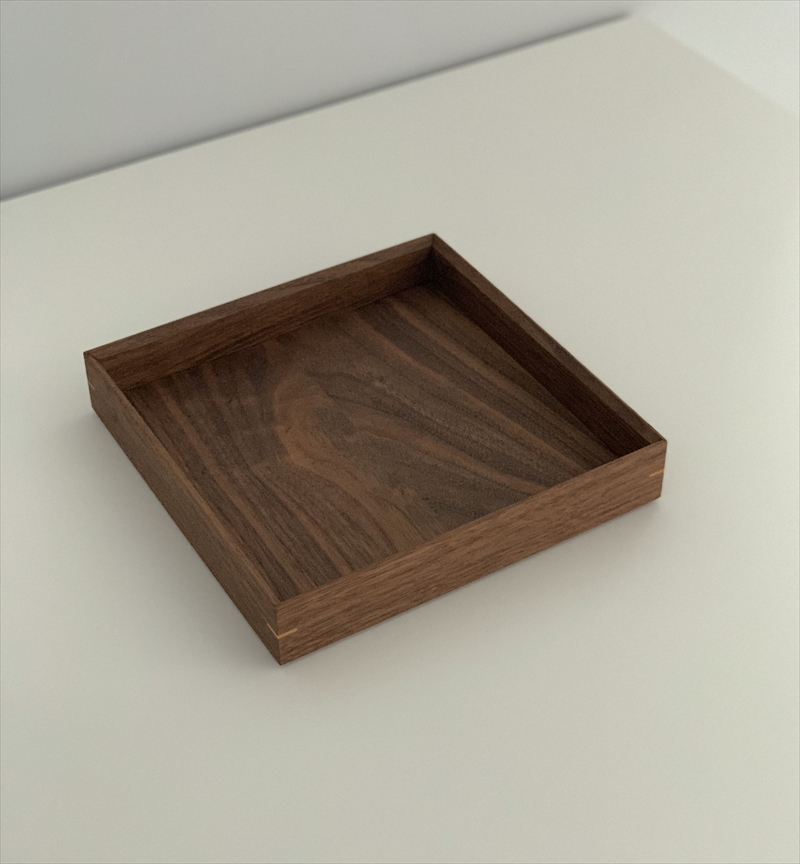 建彦木工/組む箱　（大・浅）ウォールナット材【 栃木県 足利市 】 F7Z-717