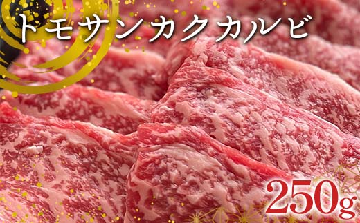 【牛肉の理想的部位】足利マール牛 トモサンカクカルビ250g 栃木県 足利市 F7Z-1409