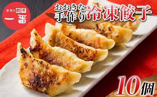 ＼もちもちジューシー！／おおきな手作り冷凍餃子10個 小分け 冷凍 餃子 ぎょうざ ギョーザ 豚肉 中華 惣菜 食品 自宅 家庭 焼くだけ 簡単 調理 栃木県 足利市  F7Z-1711