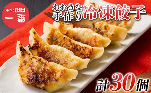 ＼もちもちジューシー！／おおきな手作り冷凍餃子30個(10個×3) 小分け 冷凍 餃子 ぎょうざ ギョーザ 豚肉 中華 惣菜 食品 自宅 家庭 焼くだけ 簡単 調理 栃木県 足利市  F7Z-1713
