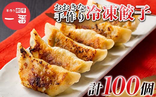 ＼もちもちジューシー！／おおきな手作り冷凍餃子100個(10個×10) 小分け 冷凍 餃子 ぎょうざ ギョーザ 豚肉 中華 惣菜 食品 自宅 家庭 焼くだけ 簡単 調理 栃木県 足利市  F7Z-1715