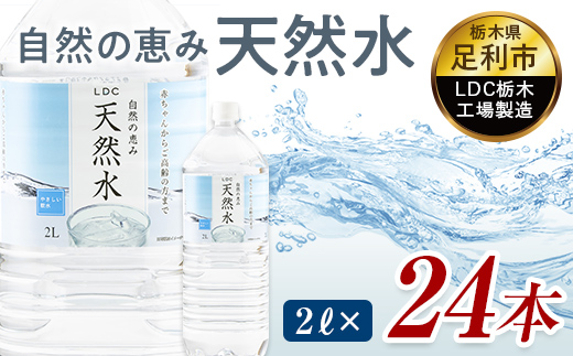 水 ミネラルウォーター 天然水 2L 24本 お水 飲料水 軟水で飲みやすい 備蓄品としてもオススメ F7Z-428