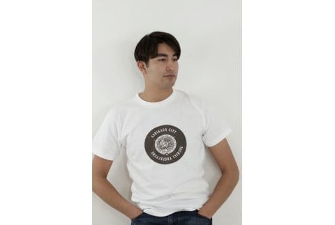 足利市 マンホールTシャツ 白 L F7Z-549