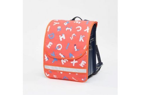 【PETIT PSYCHE】×【AIUEO】ランドセルカバー inuphabet（イヌファベット） オレンジ×オレンジ F7Z-584
