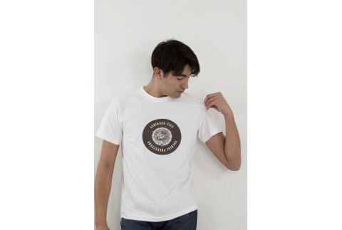 足利市 マンホールTシャツ 白 S F7Z-547