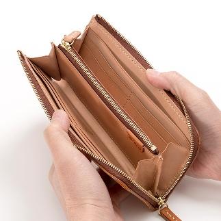 【全5色】栃木レザー のLジップファスナー長財布 シュリンクタイプ ソフトな手触り/Lzip wallet 02/ブルー/minca　315【雑貨 ファッション 人気 おすすめ 】