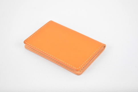 栃木レザー使用｜約30枚収納 本革名刺入れ｜Card holder 01｜キャメル｜minca（全7色）