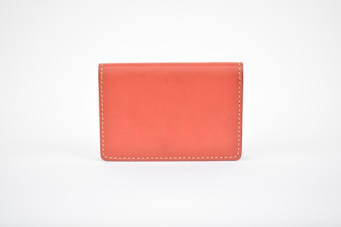 【全7色】栃木レザーの名刺入れ 約50枚収納 ポケット4つ Card holder 02/レッド/minca　416【雑貨 ファッション 人気 おすすめ 】
