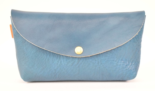 【全6色】栃木レザー ポーチ02M　小物入れ バッグの中もスッキリ 化粧ポーチ/Pouch　02/M/ブルー/minca　425【ファッション 人気 おすすめ 】