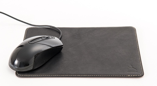 【minca】栃木レザーの本革マウスパッド  職人による手磨き/Mouse pad 01/ブラック　780【雑貨 日用品 人気 おすすめ 】