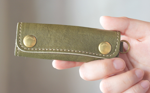 栃木レザー使用｜バッグの本革持ち手カバー 2個セット｜Handle cover｜オリーブ｜minca（全7色）