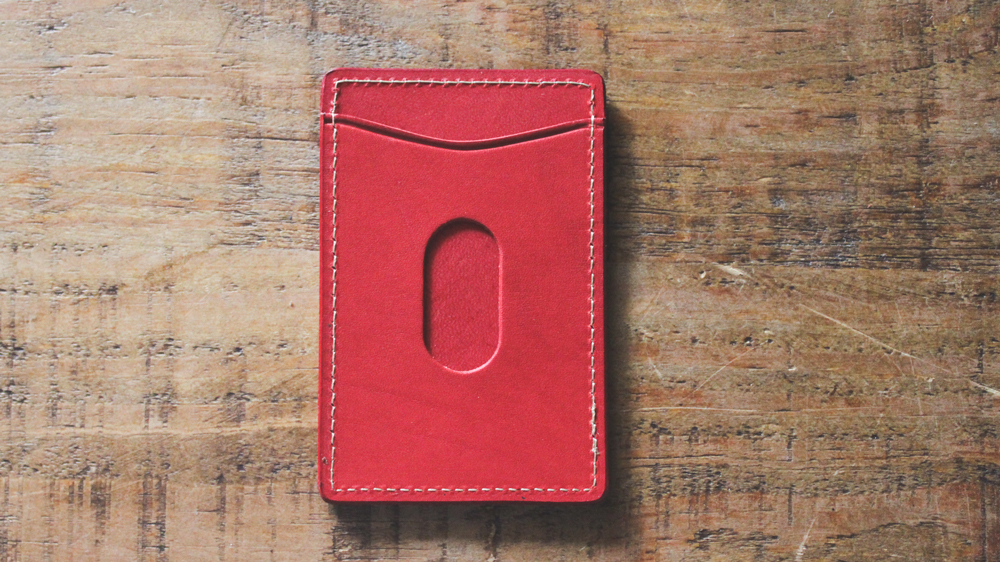 【minca】栃木レザーのタテ型パスケース 定期入れ パスホルダー01/レッド　694【雑貨 日用品 人気 おすすめ 】