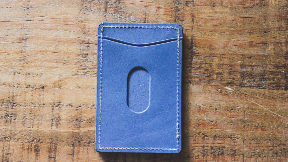 【minca】栃木レザーのタテ型パスケース 定期入れ パスホルダー01/ブルー　694【雑貨 日用品 人気 おすすめ 】