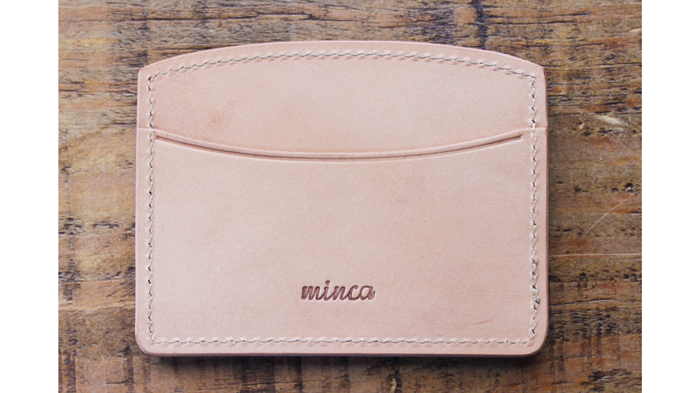 【minca】栃木レザーのヨコ型パスケース 定期入れ パスホルダー02/タン(生成)　700【雑貨 日用品 人気 おすすめ 】