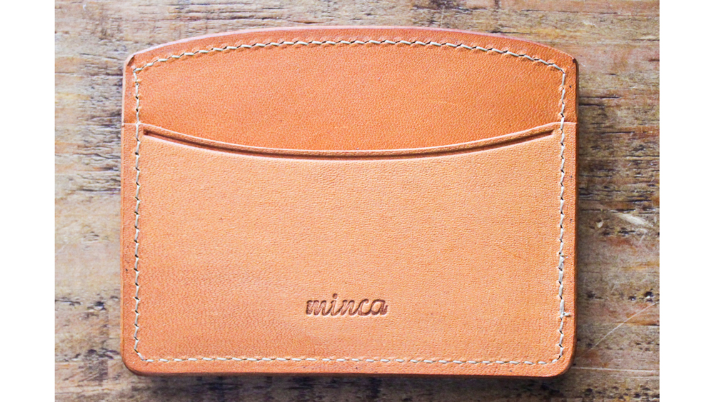 【minca】栃木レザーのヨコ型パスケース 定期入れ パスホルダー02/キャメル　700【雑貨 日用品 人気 おすすめ 】