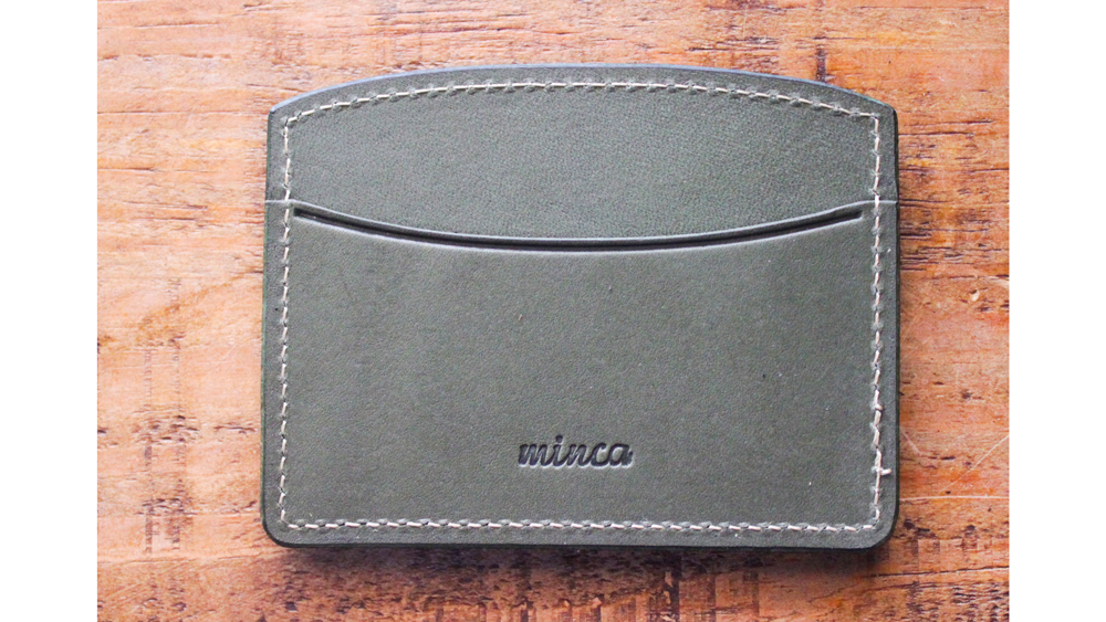 【minca】栃木レザーのヨコ型パスケース 定期入れ パスホルダー02/オリーブ　700【雑貨 日用品 人気 おすすめ 】