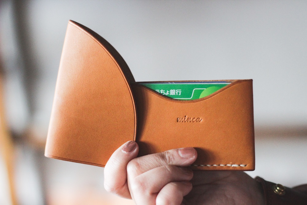 【minca】栃木レザーのカードケース パスケース 定期入れ 名刺入れ コンパクト/スライドカードケース/ブラック【雑貨 日用品 人気 おすすめ 】