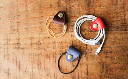 【minca】栃木レザーのコードホルダー2つ組*3セット/コードホルダー01/レッド,オリーブ,ブルー【玩具 雑貨 日用品 人気 おすすめ 】