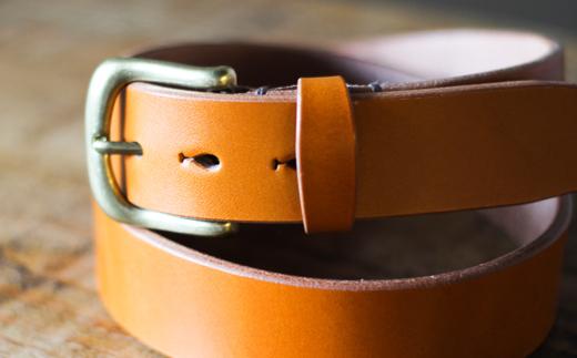 【minca】幅35mmベルト/32インチ  栃木レザーの希少な「ハーネスレザー」使用の贅沢な1枚革のレザーベルト/キャメル/HL-B02/CAMEL/minca　555【小物 ファッション 人気 おすすめ 】