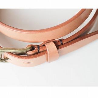 【minca】栃木レザーの希少な「ハーネスレザー」使用の贅沢な1枚革のレザーベルト/タン(生成)/幅35mm　HL-B02/TAN【36インチ 91.5cm】【小物 ファッション 人気 おすすめ 】