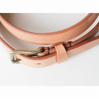 【minca】栃木レザーの希少な「ハーネスレザー」使用の贅沢な1枚革のレザーベルト/タン(生成)/幅30mm　HL-B01/TAN【36インチ 91.5cm】【小物 ファッション 人気 おすすめ 】