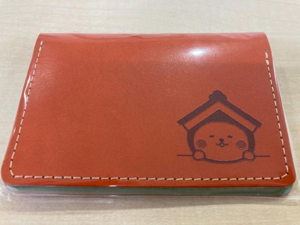 とち介のレザーカードケース（オレンジ）【雑貨 ファッション 人気 おすすめ 】