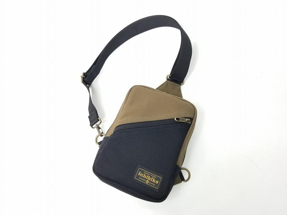 【いちひこ帆布】 ボディバッグ/黒【かばん ファッション 人気 おすすめ 】