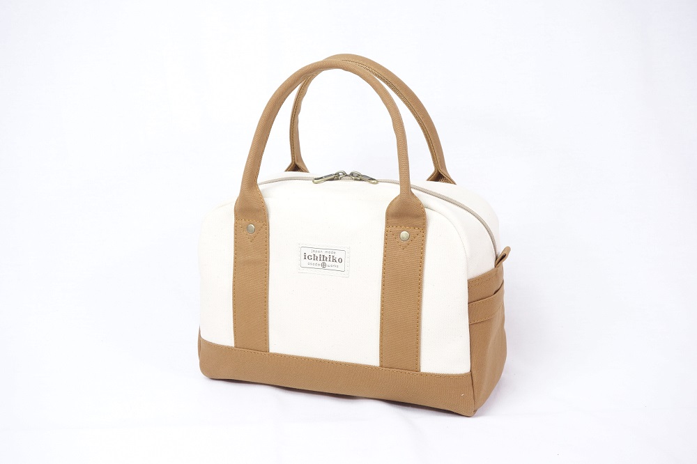 【いちひこ帆布】 ミニボストン/キャメル【かばん ファッション 人気 おすすめ 】