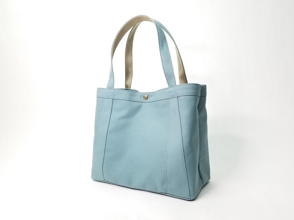 【いちひこ帆布】パーティショントート　水色【かばん ファッション 人気 おすすめ 】