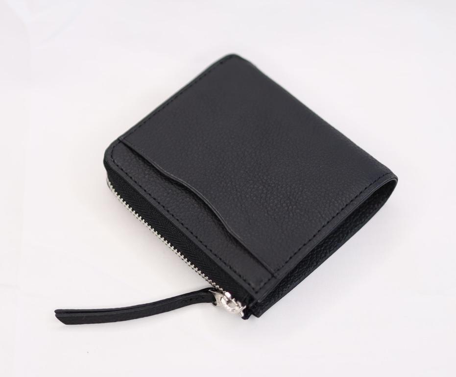 【短財布】Zip short wallet カラー：Black【雑貨 ファッション 人気 おすすめ 】