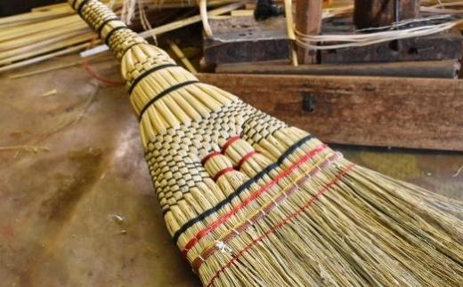 栃木県 伝統工芸品 指定　手作り ほうき　栃木産ほうき草使用「長柄ほうき」【雑貨 日用品 人気 おすすめ 】