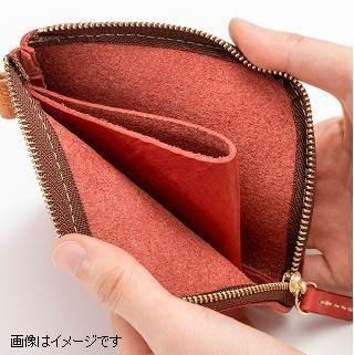 栃木レザー使用｜やわらか本革Lジップミニ財布｜Lzip wallet small 02｜キャメル｜minca（全6色）