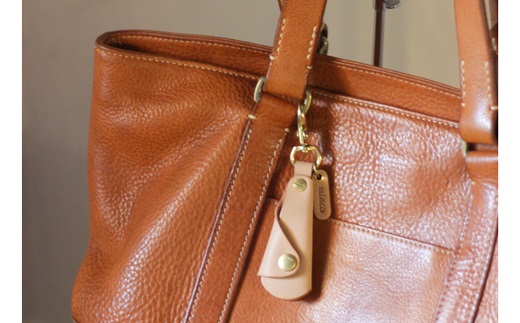 【minca】栃木レザーの真鍮靴ベラキーホルダー/シューホーン01/ブルー　641【雑貨 日用品 人気 おすすめ 】