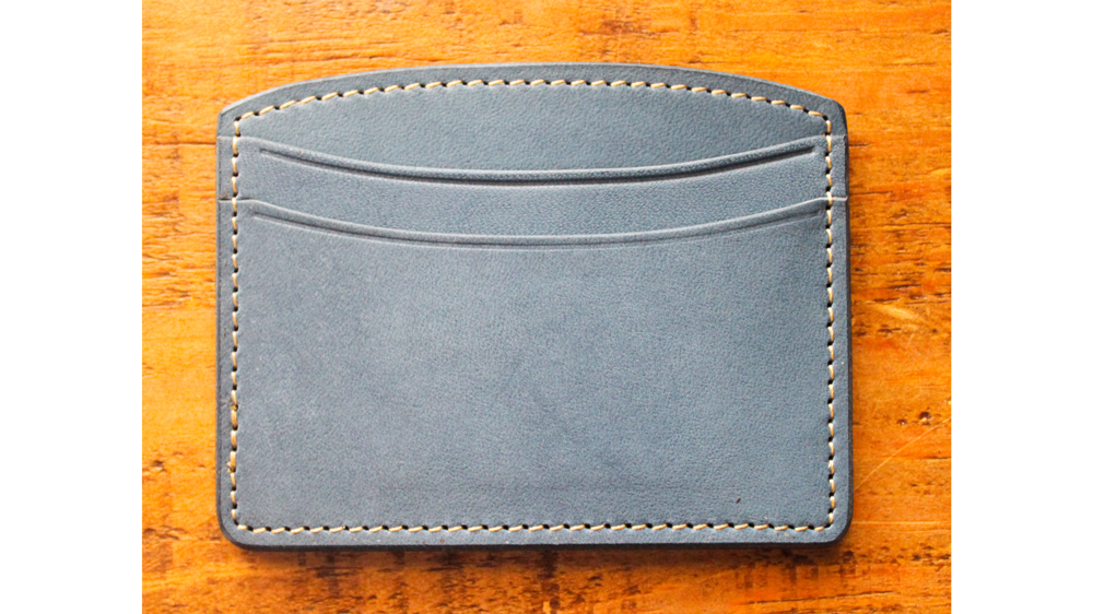 【minca】栃木レザーのヨコ型パスケース 定期入れ パスホルダー02/ブルー　700【雑貨 日用品 人気 おすすめ 】