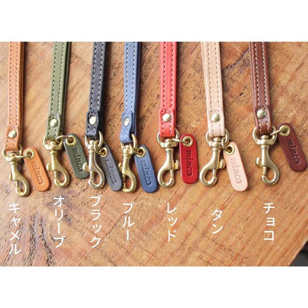 【minca】栃木レザーのネックストラップ付ペンホルダー 持ち歩きに便利 ペンホルダー+ストラップ/M/レッド　721【玩具 雑貨 日用品 人気 おすすめ 】