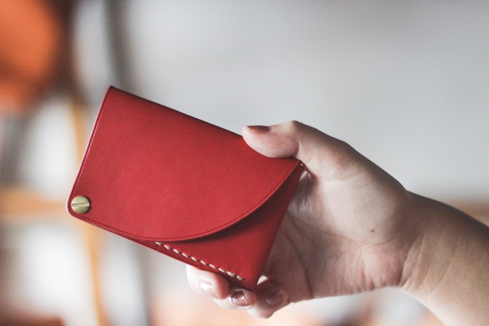 【minca】栃木レザーのカードケース パスケース 定期入れ 名刺入れ コンパクト/スライドカードケース/レッド【雑貨 日用品 人気 おすすめ 】